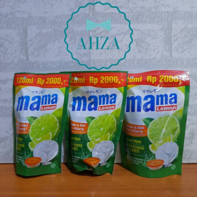 AHZA MAMA LEMON EXTRA POWER CLEAN PENCUCI PIRING REFILL POUCH