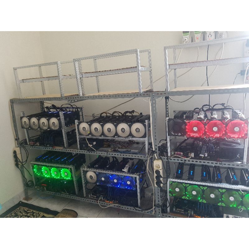 Rig Mining (Rak Tambang) Crypto 4 vga