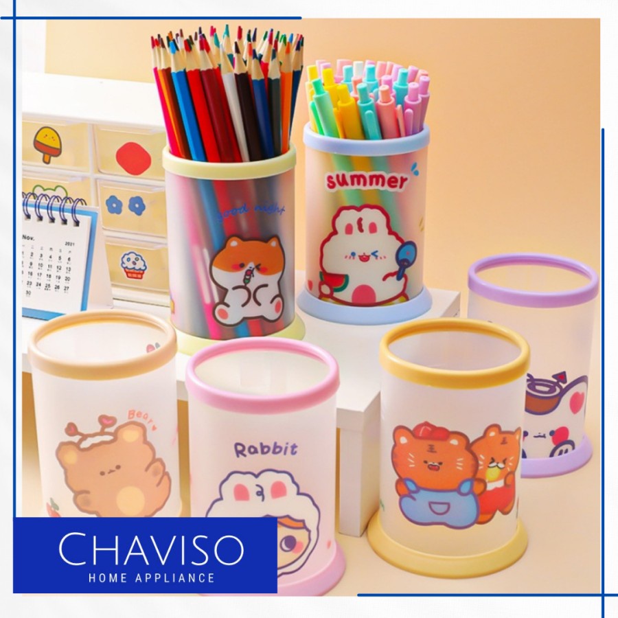 

CHAVISO TEMPAT PENSIL TABUNG MOTIF / KOTAK PENSIL TABUNG LUCU IMPORT