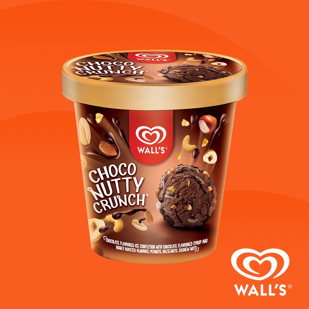 

WALLS ICE CREAM CHOCO NUTTY CRUNCH 410ML ICE CREAM ES KRIM WALLS COKLAT