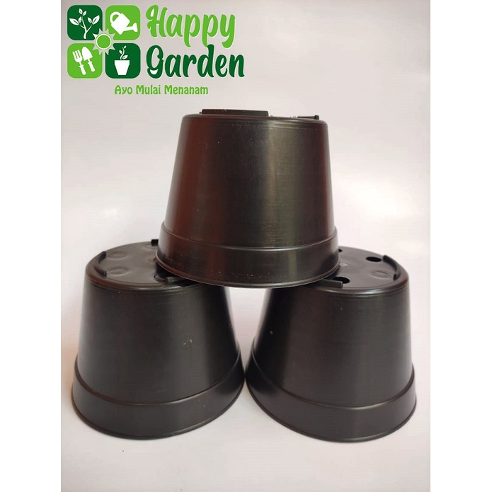 POT TANANAM WARNA HITAM 10 CM