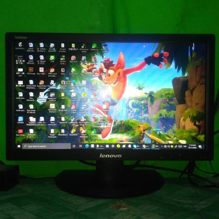 Monitor Pc Komputer LED Lenovo 19inch wide E1922SWD