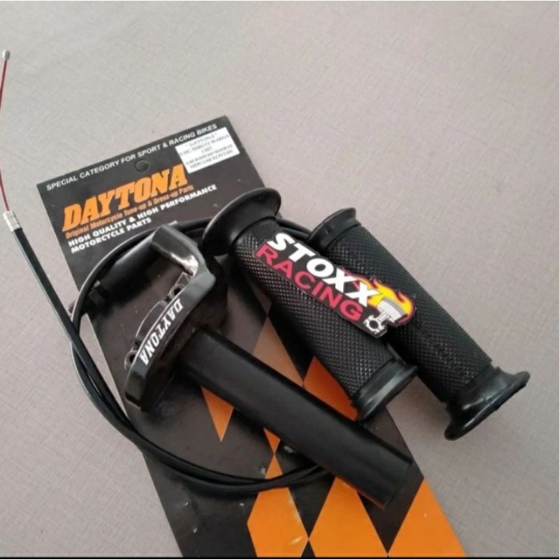 GAS SPONTAN DAYTONA VX ORIGINAL PLUS HANDGRIP gas kontan