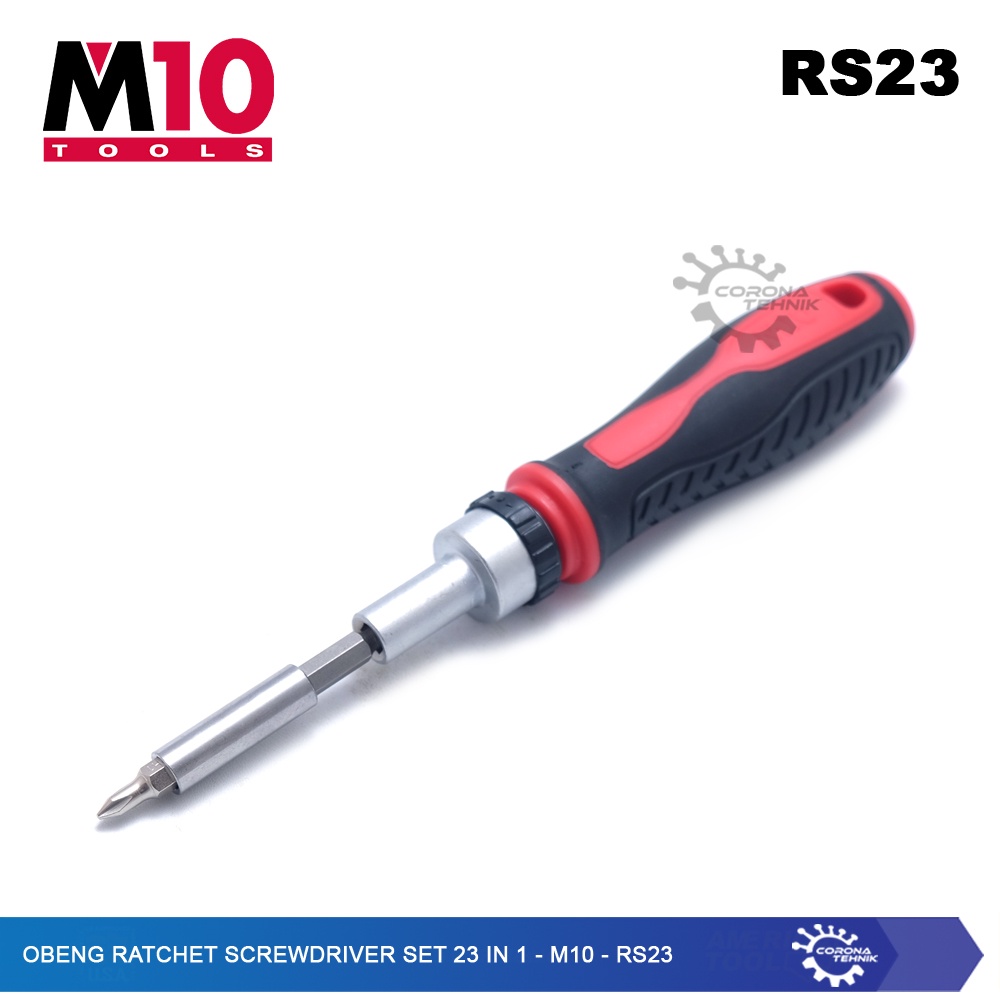 M10 - RS23 -Obeng Ratchet Screwdriver Set 23 in 1