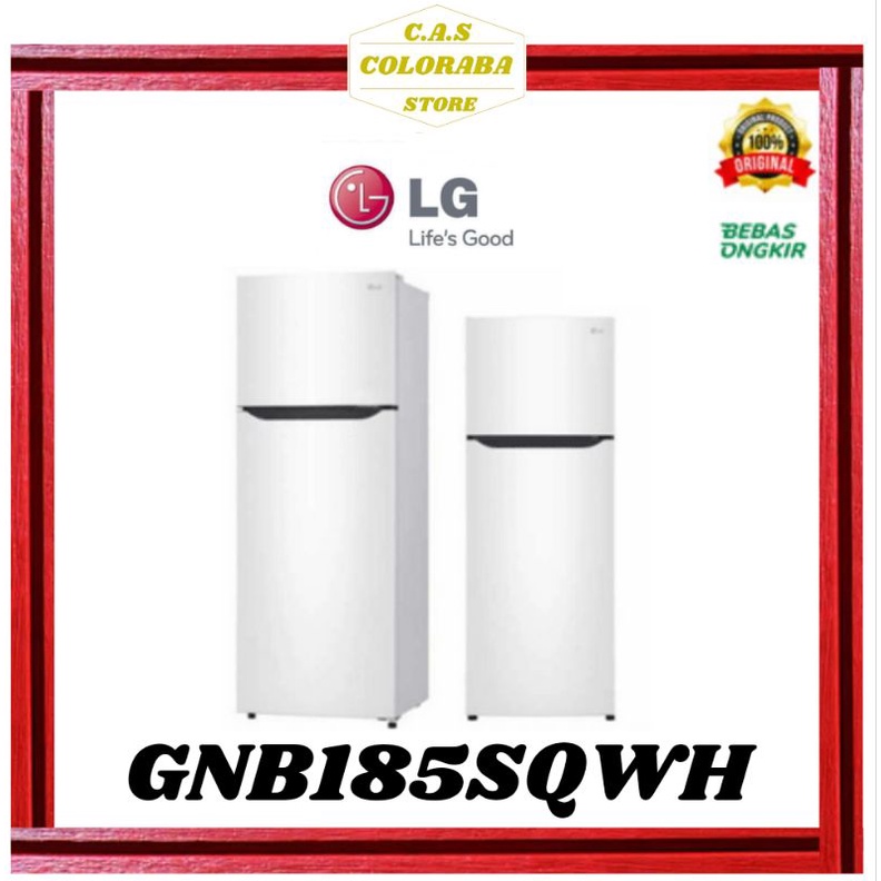 KULKAS LG GNB185SQWH KULKAS 2PINTU INVERTER GN-B185SQWH GNB185 GN-B185