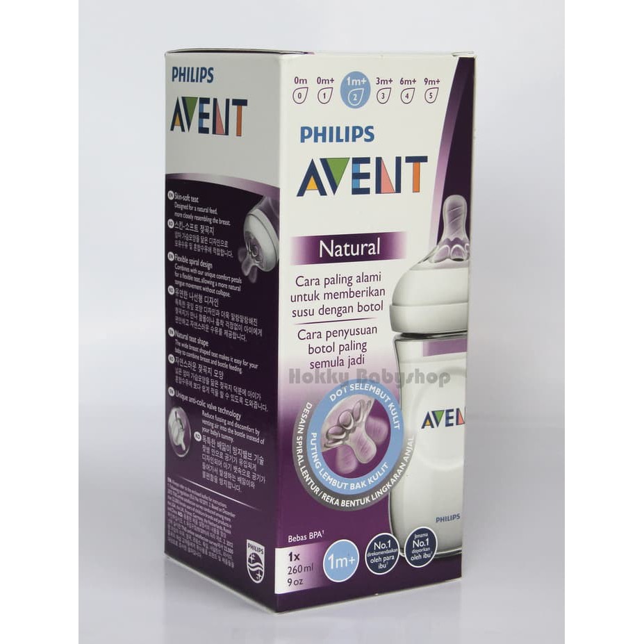 Makassar! Botol Susu Philips Avent Natural Single 260 ML