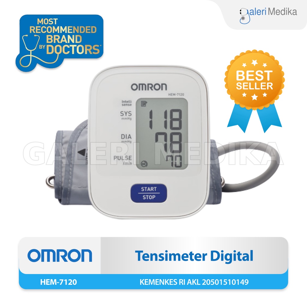 Omron HEM 7120 / HEM-7120 / HEM7120 - Tensimeter Digital Akurat