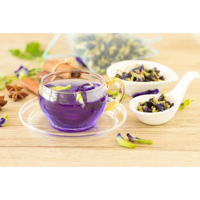 Bimbozone - Teh Butterfly Pea Flower Tea Pewarna Alami Herbal Organik - BUNGA TELANG KERING ±20 gram