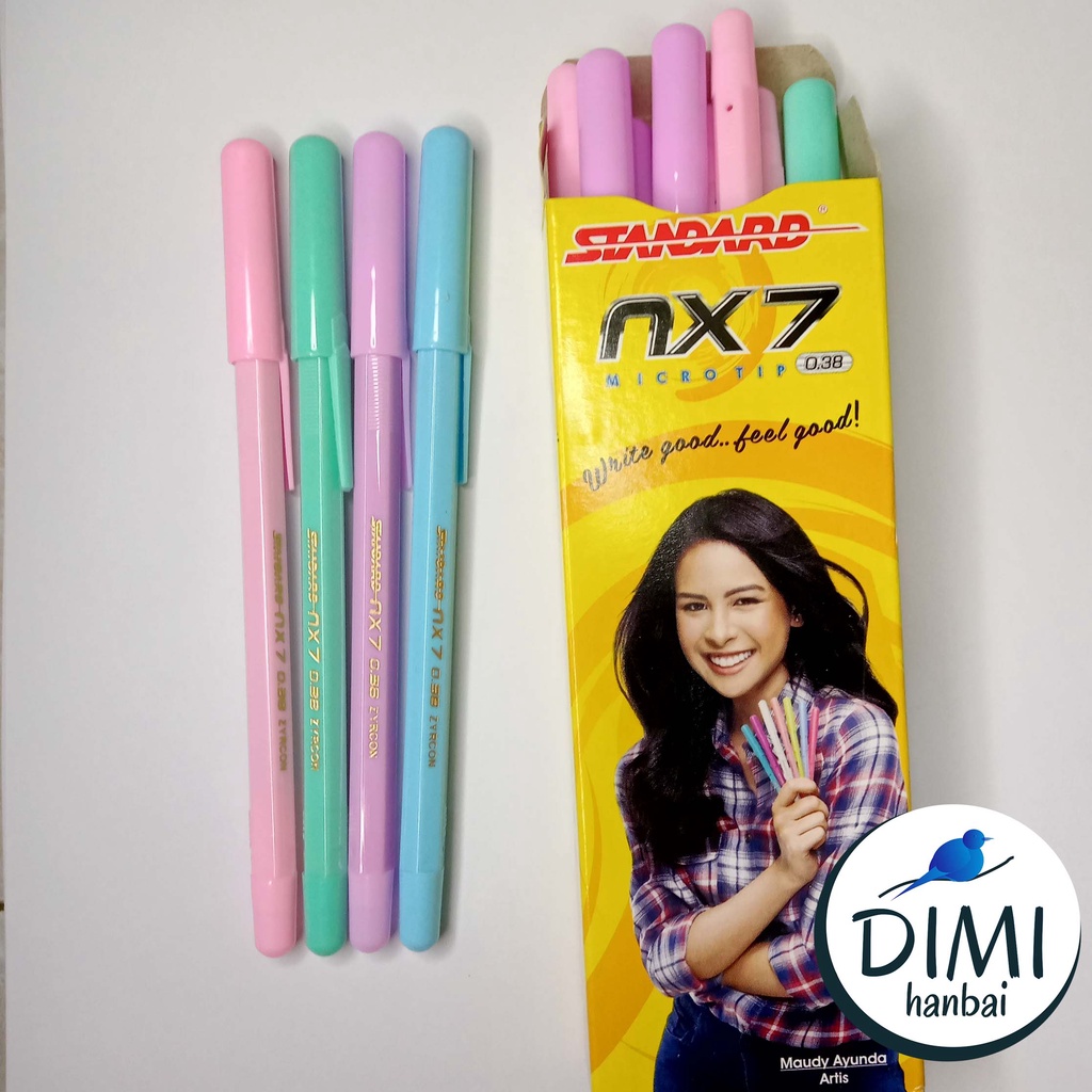

[DIMI] Standard Pen NX7 Microtip 0.38 Ballpoint Bolpen Pena Standar