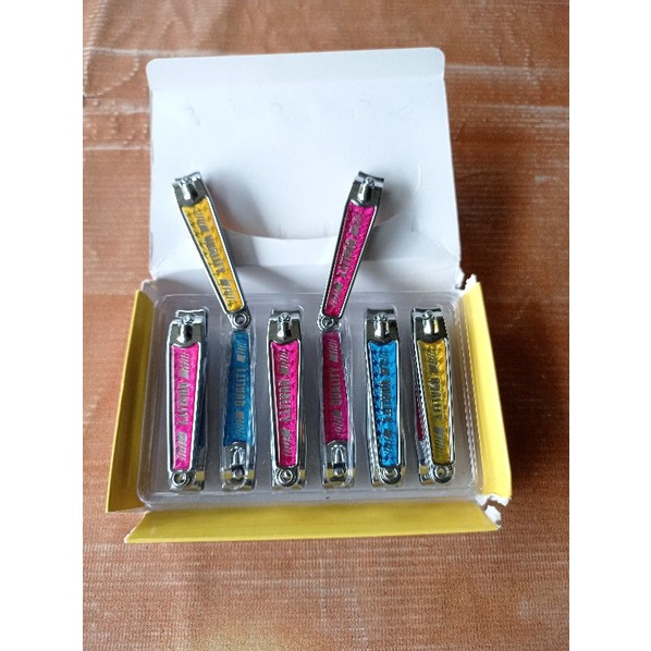 (12pcs) Gunting Kuku Stainless Besar Original Safari Tajam Kuat Murah Grosir/NAIL CLIPPER / Pemotong Kuku
