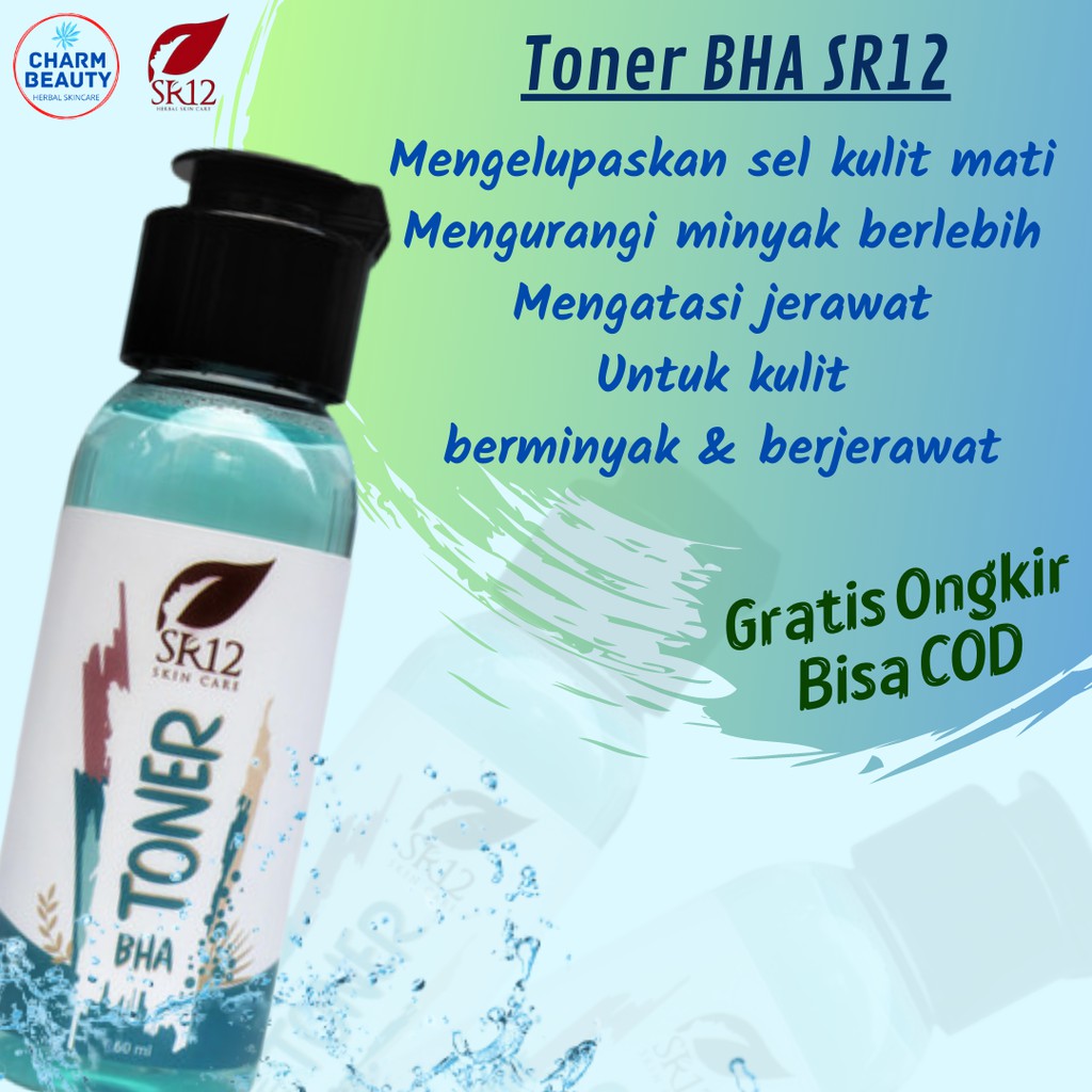 SR12 Toner Wajah AHA BHA Toner Acne Skincare Herbal BPOM