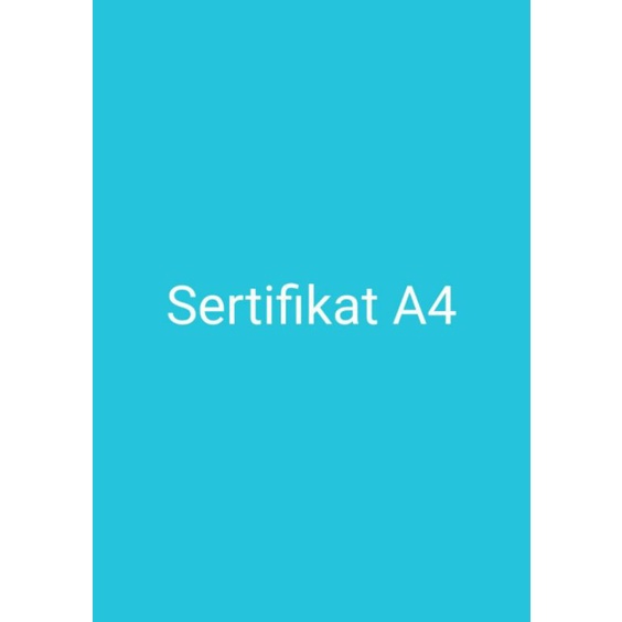 

Sertifikat A4