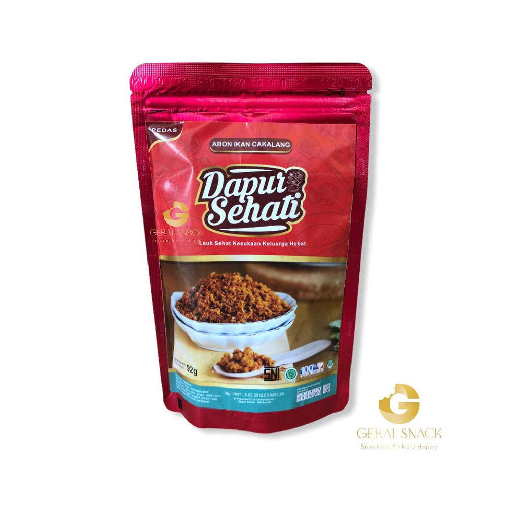 Abon Ikan Cakalang Dapur Sehati Home Made Non Msg (92gr)