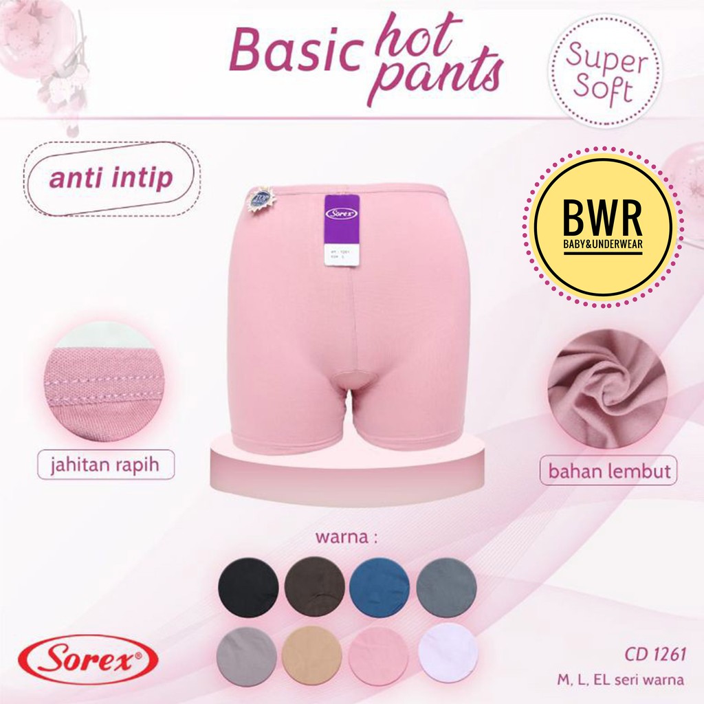 Short Sorex 1261 1262 Super Soft / CD Sorex Celana Dalam Boxer Wanita Boxer Sorex Hot Pants | Bwr