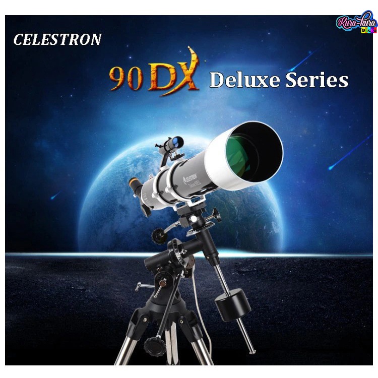 Celestron Astronomical Telescope Teropong Bintang - Deluxe 90EQ