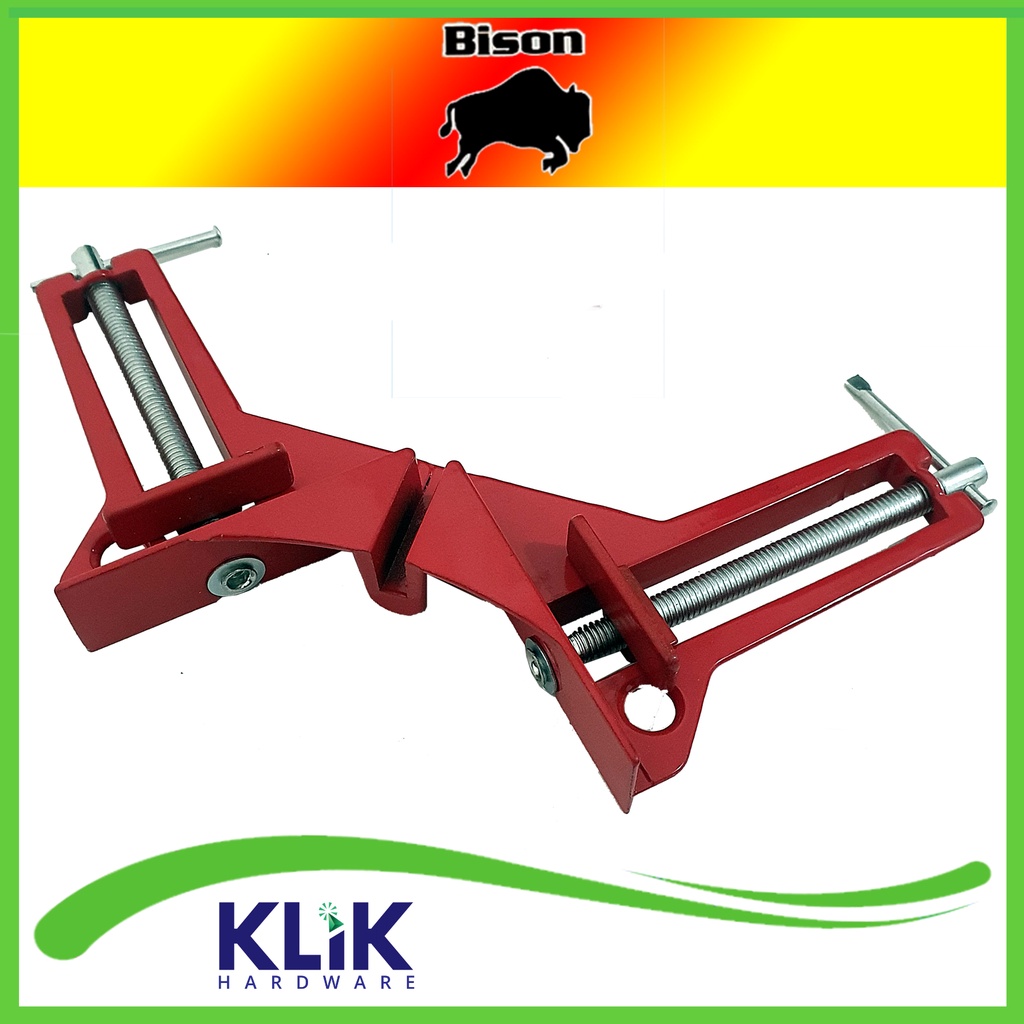 Bison Corner Clamp Alat Penjepit Kayu Klem Sudut Siku Catok Pigura 90°