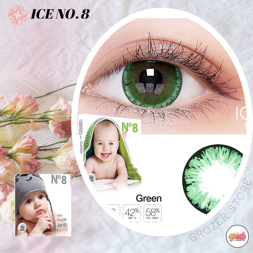 SOFTLENS X2 - ICE No. 8  BIG EYES  MINUS 4.50 sd 6.00