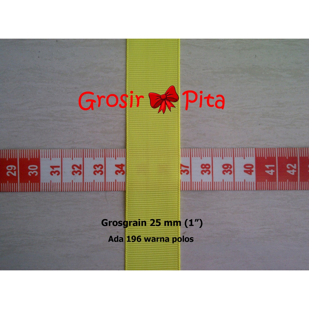 

(25 yard) Pita Grosgrain Polos ukuran 2,5 cm (1 inch) | Pita Import Premium | Toko Bahan Craft | Grosir Pita
