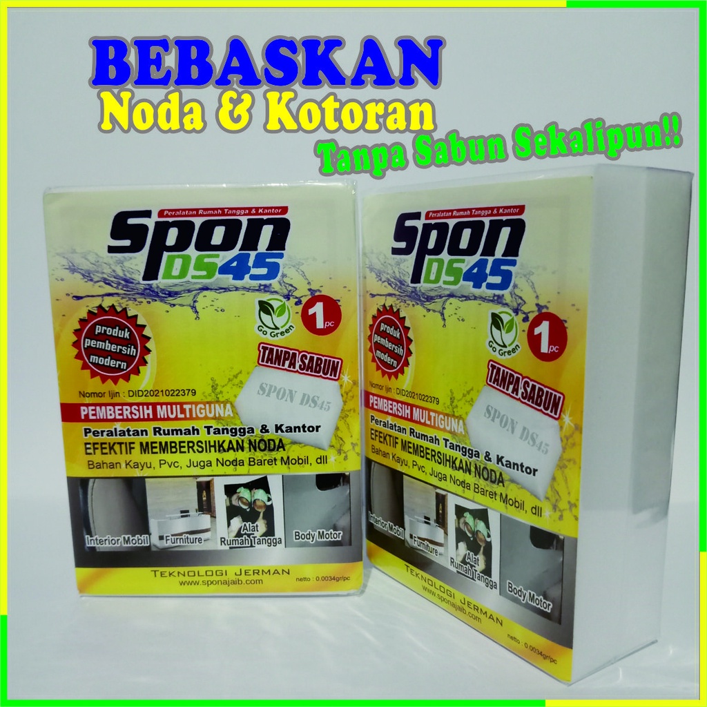 Spon DS45 / Spon Ajaib Pembersih Serbaguna / Penghilang Noda dan Kotoran Membandel