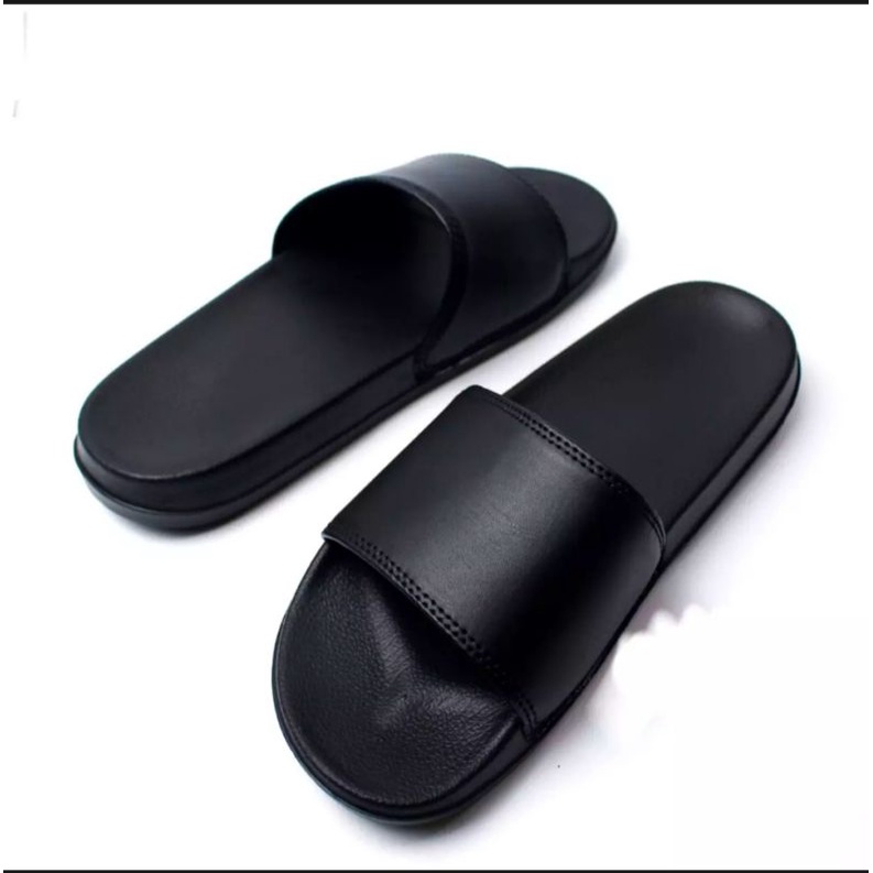 Sandal Slop Sandal Slide Polos Pria Cervo Anti Slip Eva Phylon Rubber Putih