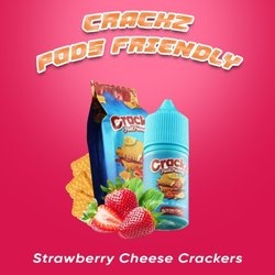 LIQUID POD 30ML CRACKZ V1 STRAWBERRY CHEESE CRACKERZ