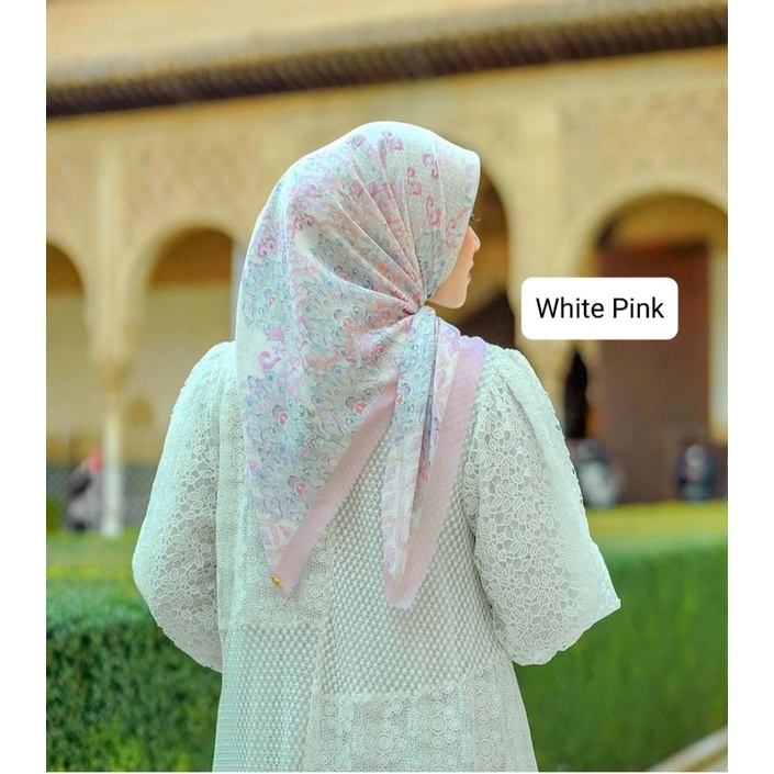 white pink granada buttonscarves