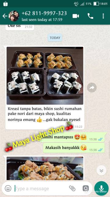 Nori sushi 50 lembar halal tokinori manjun sakao rumput laut sushi kering dry seaweed murah dried seaweed