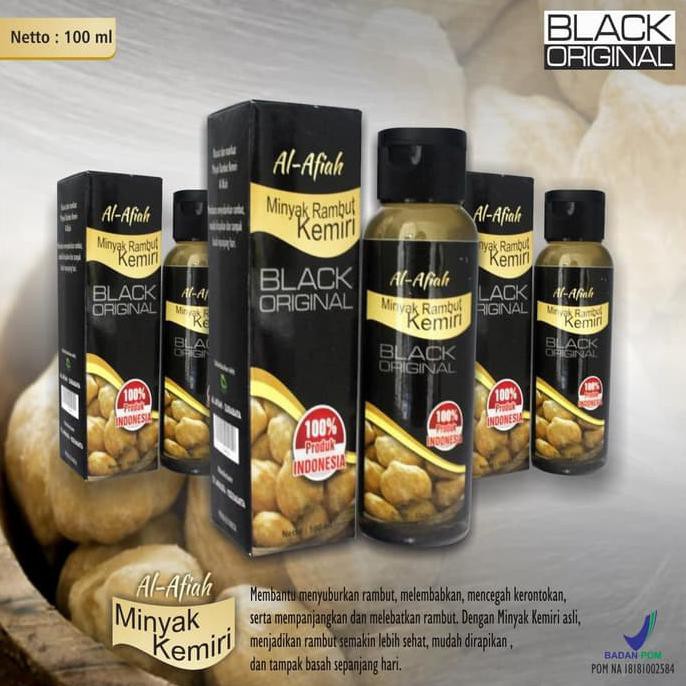 Ready Oke] Minyak Rambut Kemiri Black Original Al Afiah Bpom - Penyubur Rambut