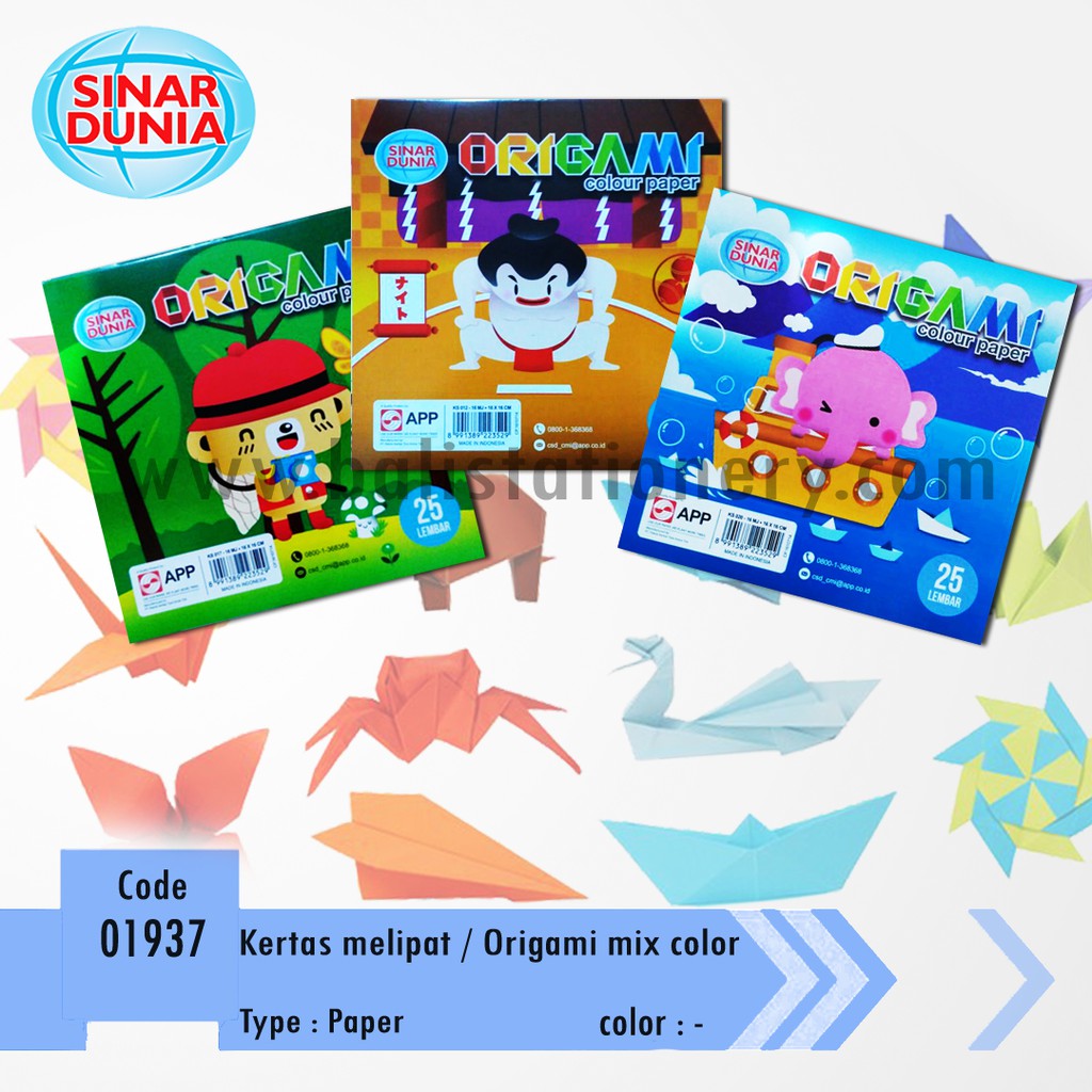 

Kertas Melipat / Origami Mix Color Sinar Dunia