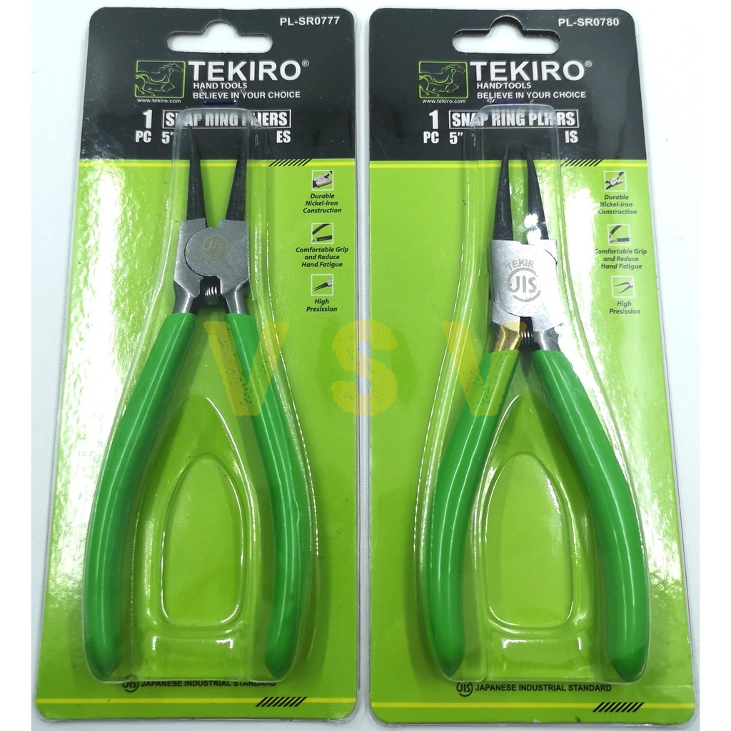 Tekiro tang snap ring 5&quot; SET 2pc lurus / tang snapring 5&quot; set 2pc ES,IS