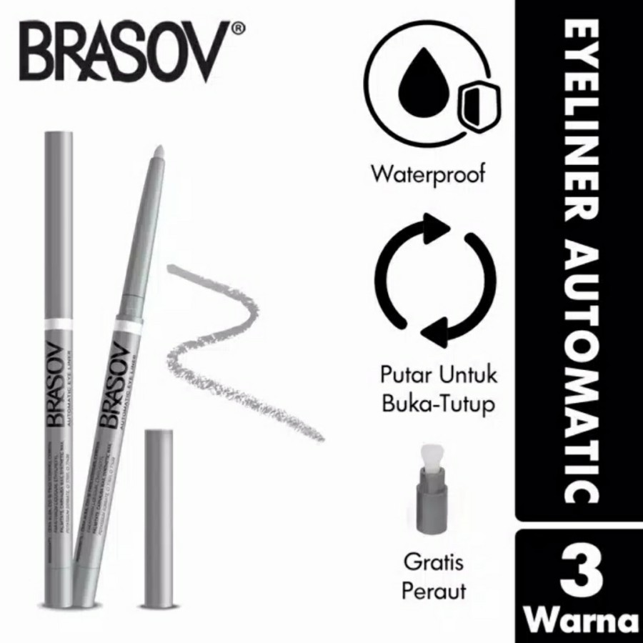 ★ BB ★ BRASOV Automatic Eye Liner Waterproof - Eyeliner Putar