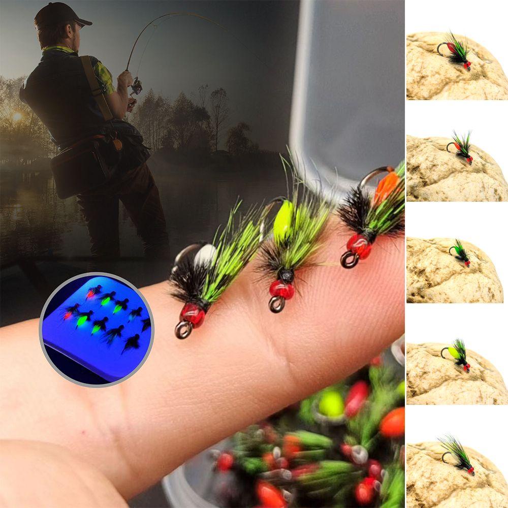 Suyo 5pcs Umpan Pancing Fly Fishing Bahan High Steel Dengan Kail