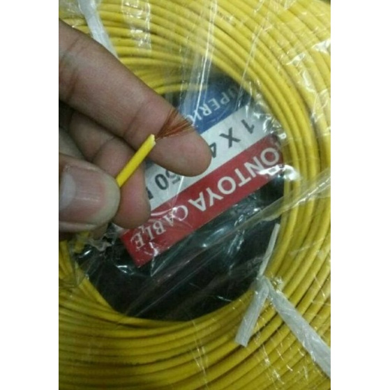 kabel 1x40 serabut tembaga 1rol panjang 50meter