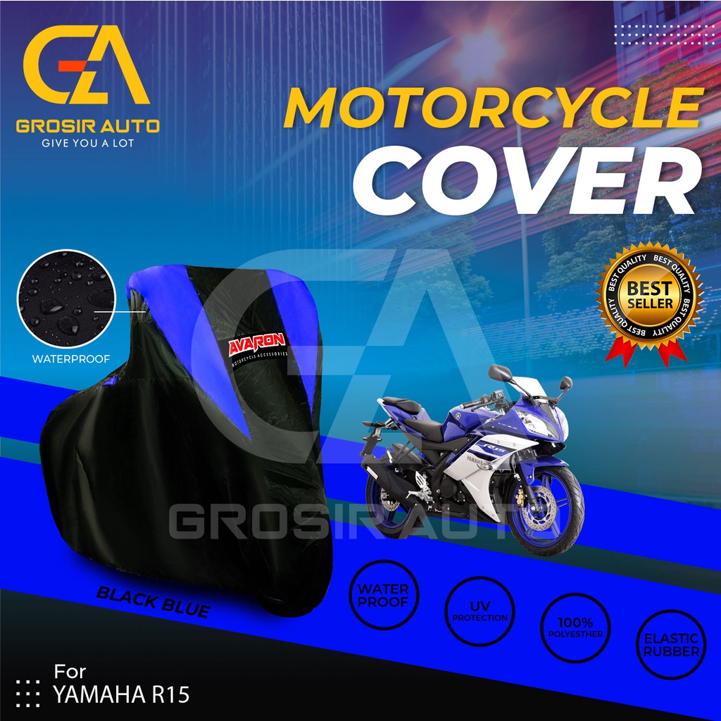 Sarung Motor AVARON R15 Penutup Pelindung Body Cover Motor Warna Anti Air Merk Avaron