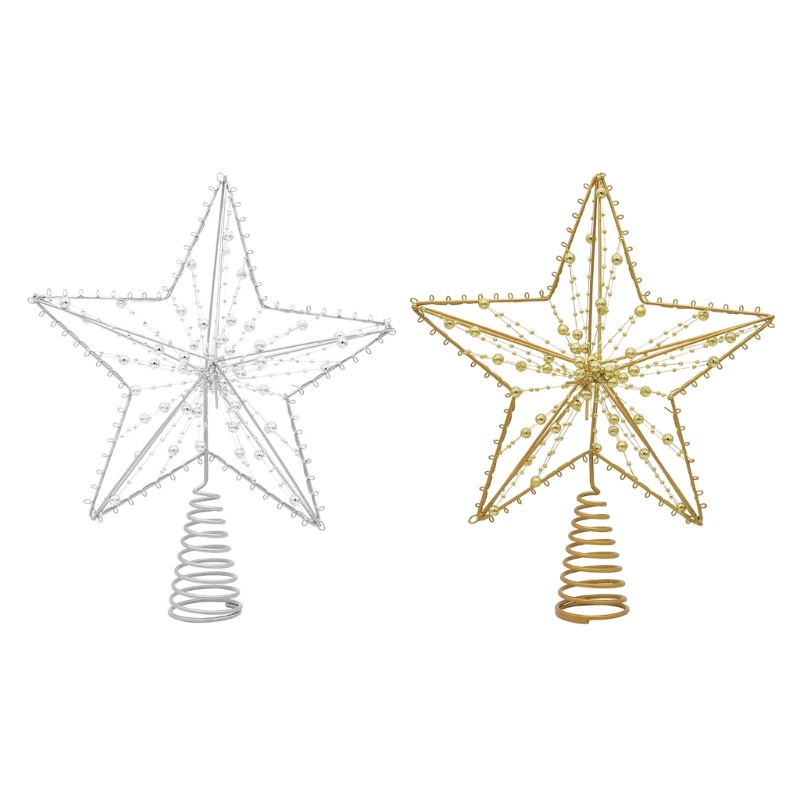 Ornamen Bintang Dengan Lampu Led Untuk Dekorasi Pohon Natal