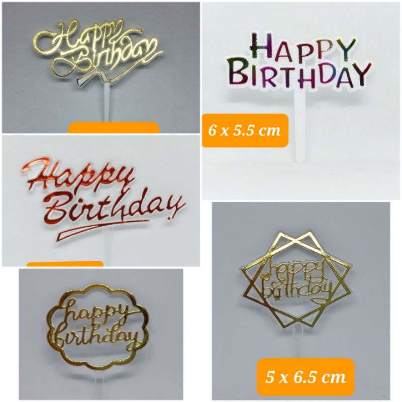 

topper happy birthday hias cake ultah