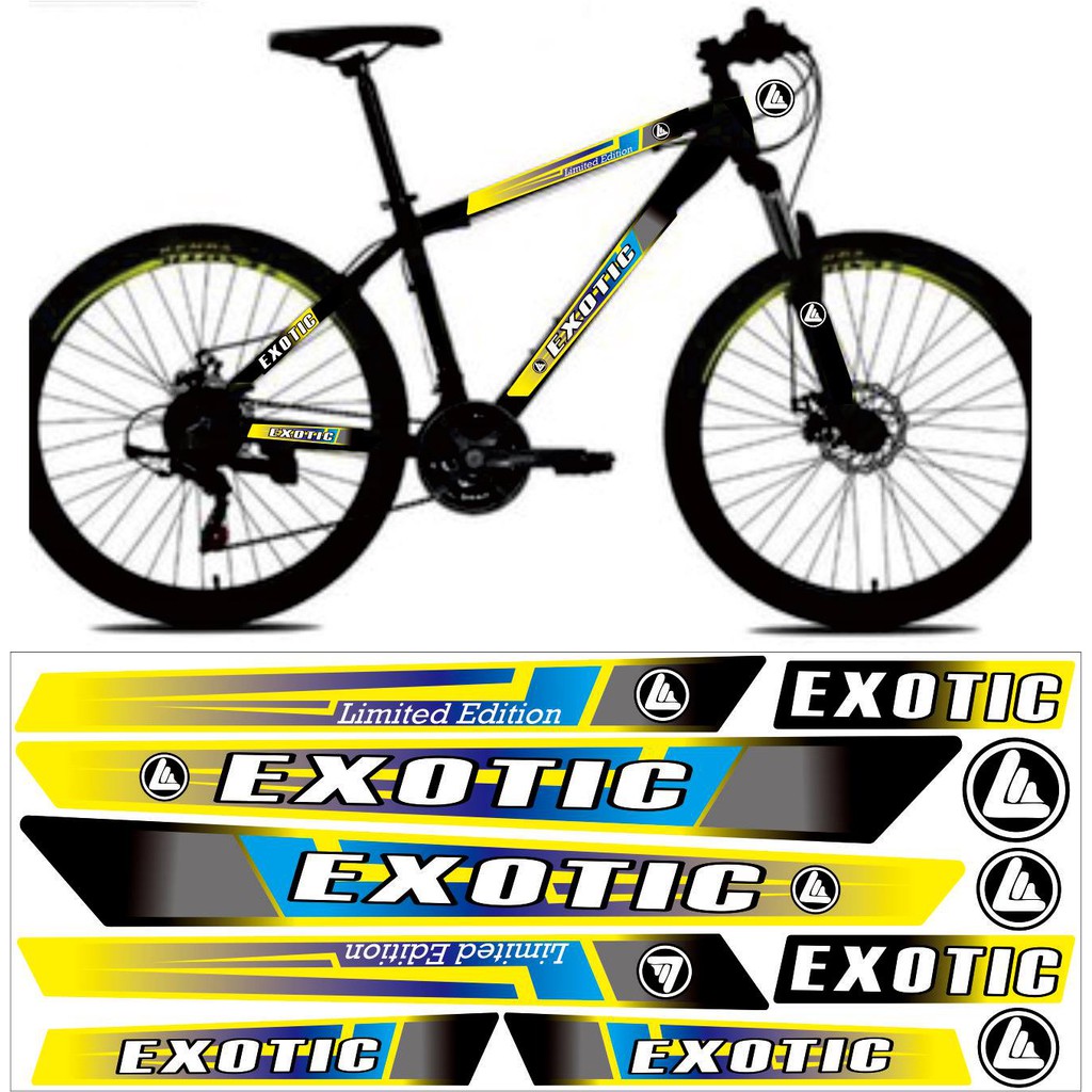 SEPEDA STRIPING BIKE STICKER EXOTIC