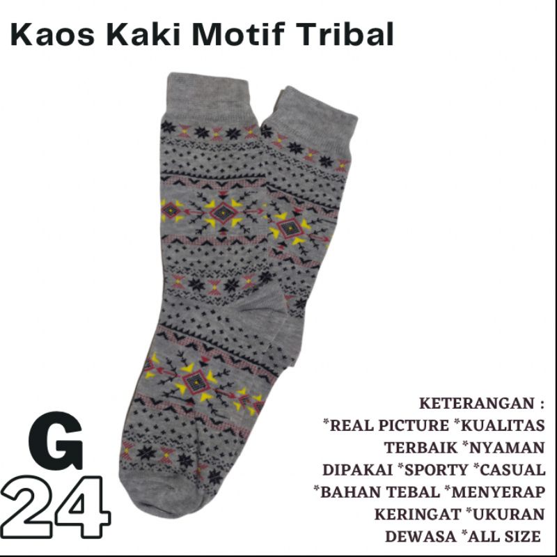 G24 Grosir Kaos Kaki Motif Tribal Skate bisa COD Bandung