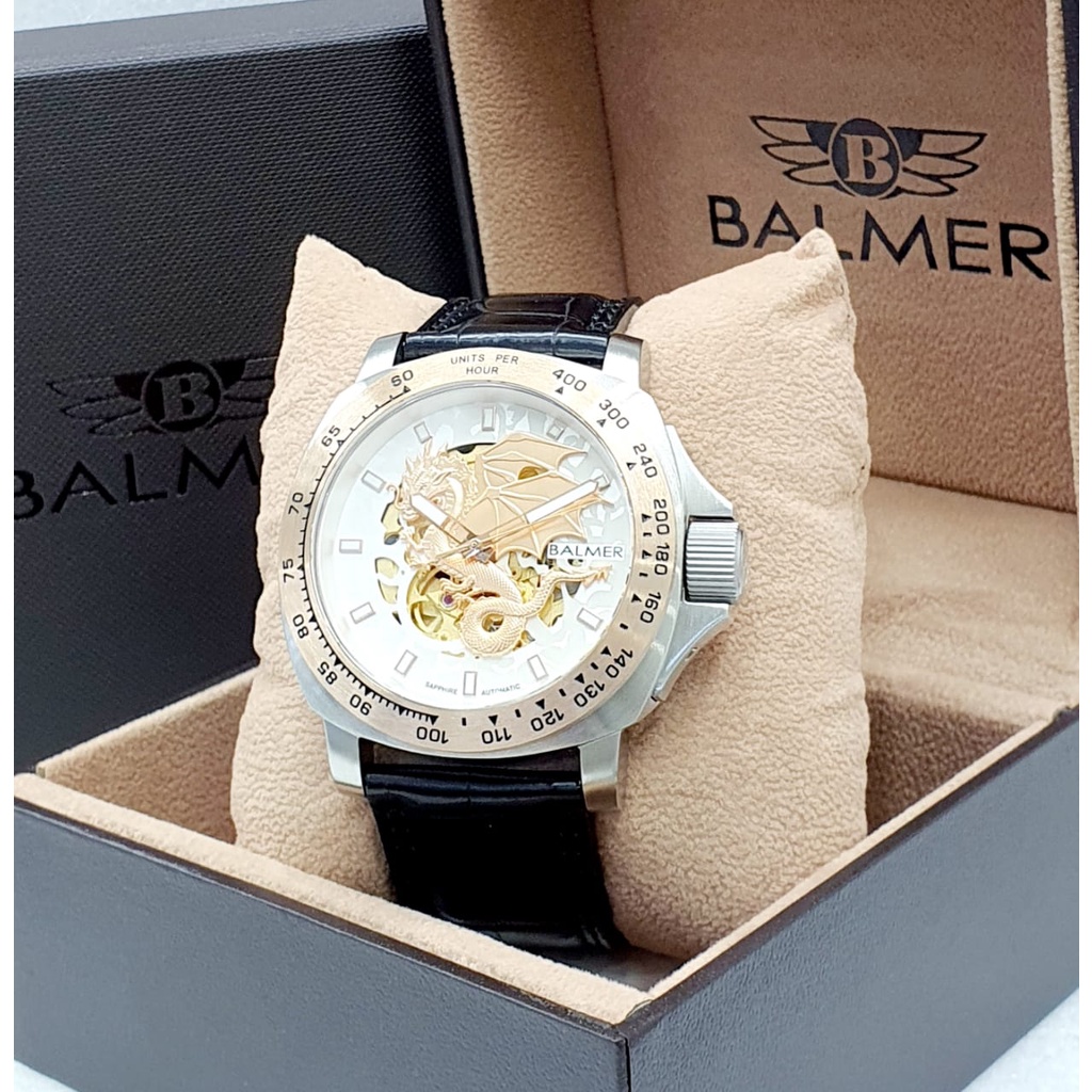 Jam Tangan Pria Parlent Kronos BALMER 8125 D4.8cm Sapphire Original Outomatic