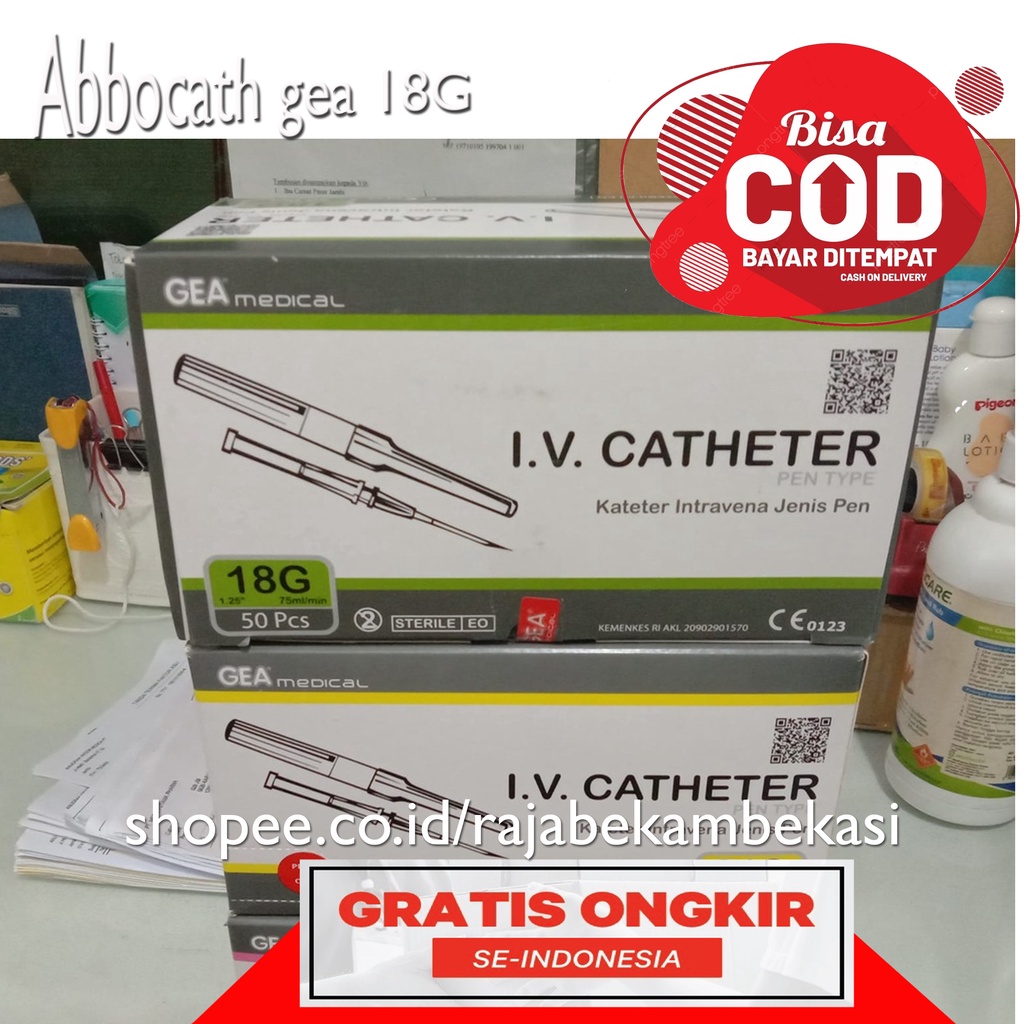 ECERAN 1 PCS - I.V Cathe_ter GEA 18G-20G-22G-24G-26G / Abbo_cath