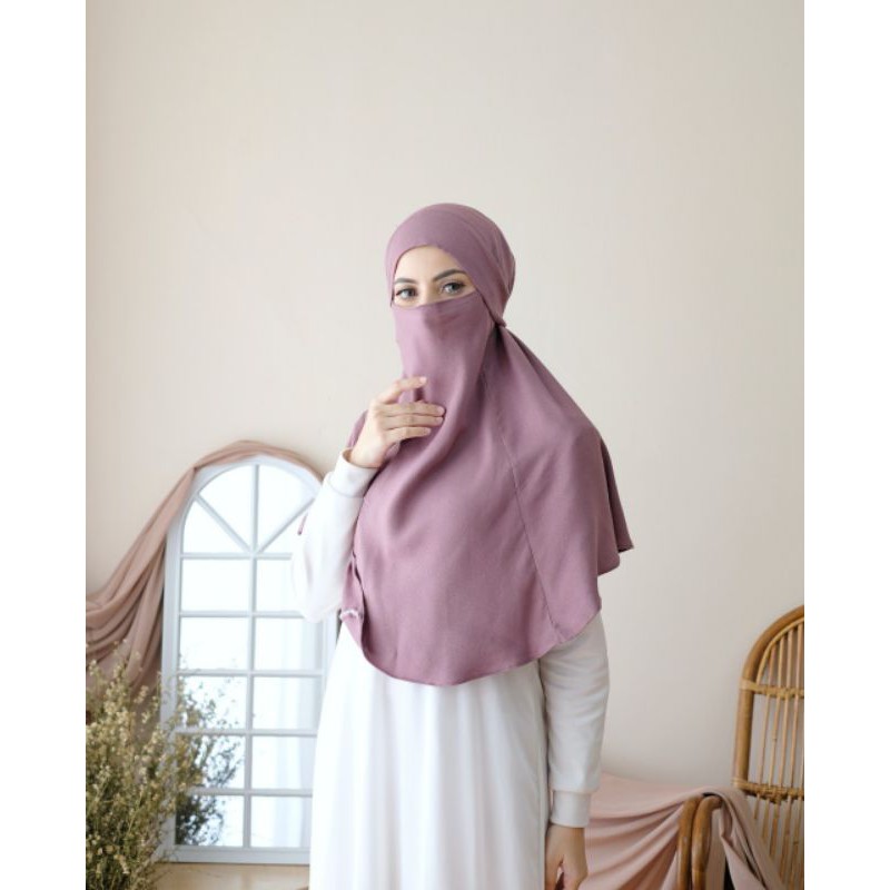 MOUZA KHIMAR CADAR | HIJAB KEKINIAN | JILBAB INSTAN | JILBAB CADAR | MASKER