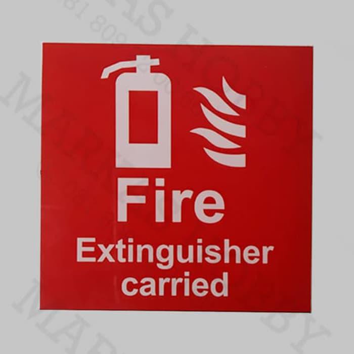 

Stiker / Sticker Fire Extinguisher Carried Tempel Dalam