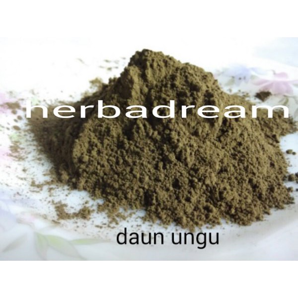 

100 GRAM BUBUK DAUN UNGU WUNGU HANDELEUM AMBEYEN AMBEIEN PUTRI DEMUNG KAROTONG CARICATURE PLANT POWDER TEPUNG SERBUK
