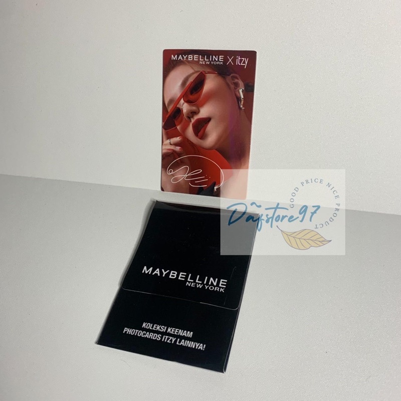 Maybelline x ITZY Photocard Pc Limited Edition Yeji
