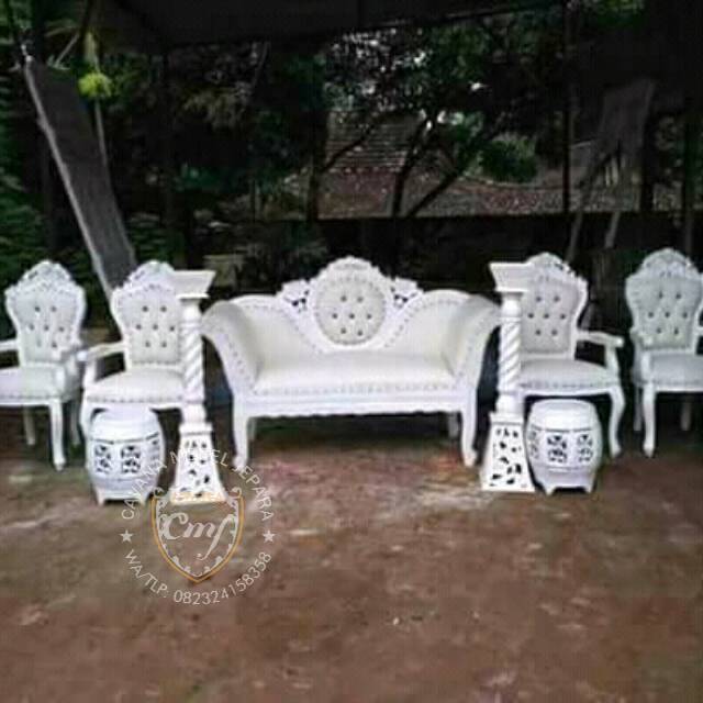 Jual Kursi Pelaminan, kursi Oval Mawar,perlengkapan dekorasi, kursi pelamin jati.