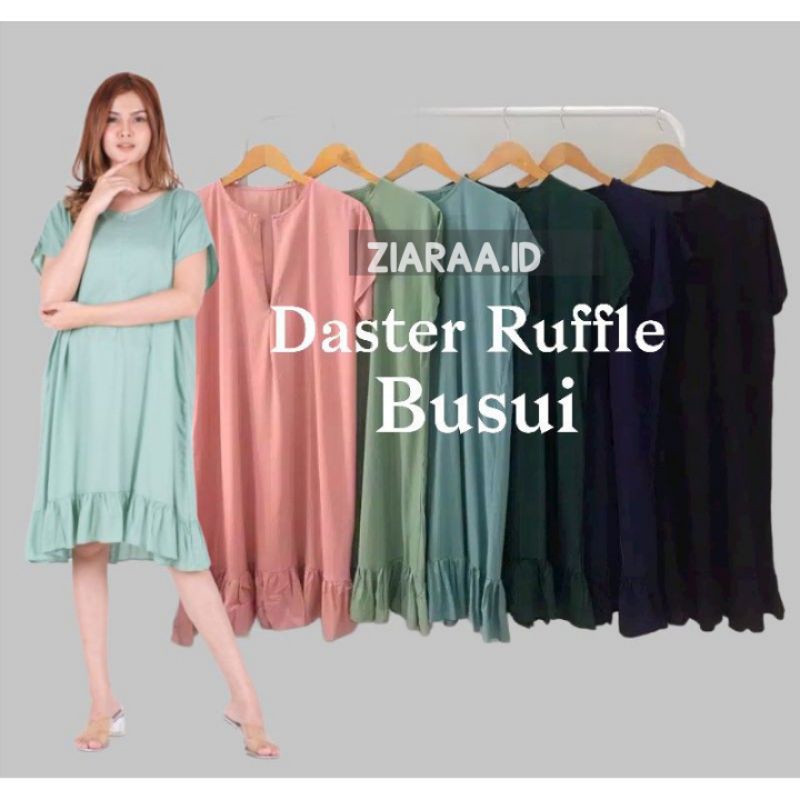 Daster Viral Ruffle Busui /Daster Polos Ruffle Busui /Daster Busui Jumbo