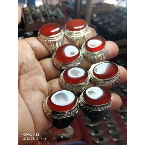 batu cincin akik Yaman ahmer