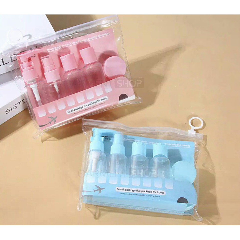 Travel Mini Makeup Cosmetic Botol Plastik Wadah isi ulang - Botol Plastik Kecil Transparan Kosong