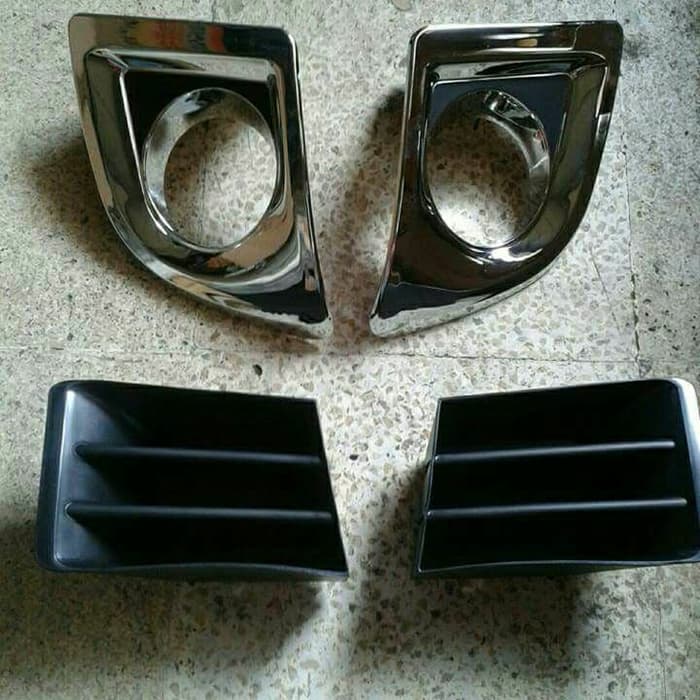 Ring foglamp toyota AVANZA VVTI + KISI KISI bumper 2008 Sampai 2011 plastik hitam 2010 2009