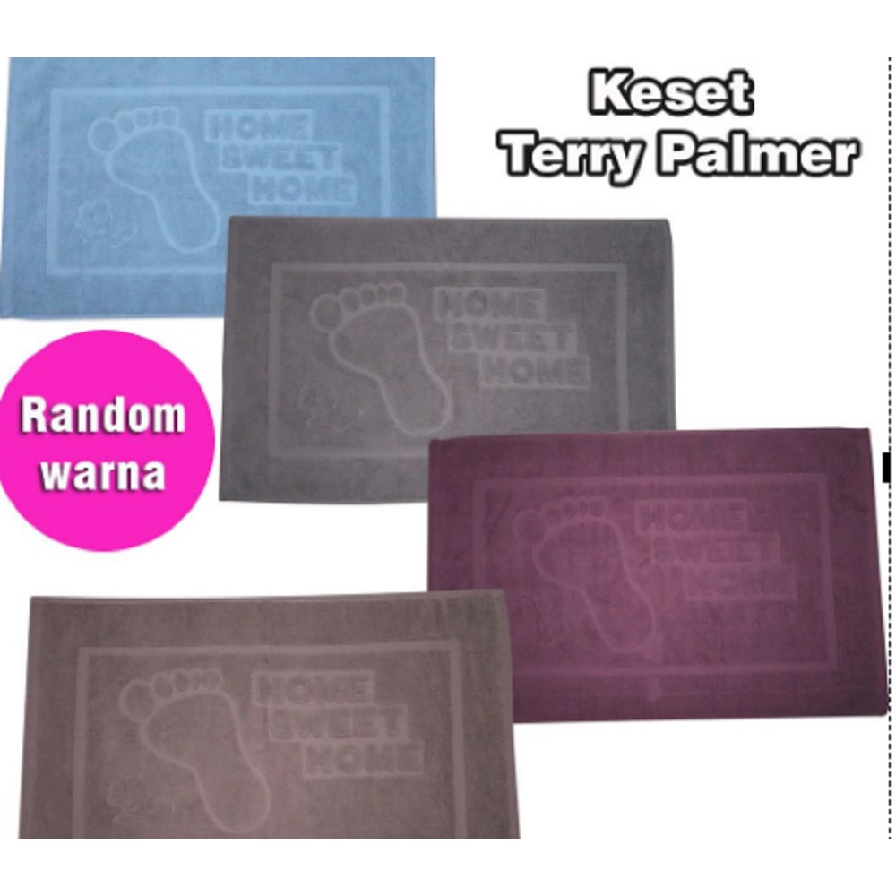 FM - Terry Palmer Keset Handuk Premium 45 x 70 cm - Motif KAKI /Keset kamar mandi/keset rumah